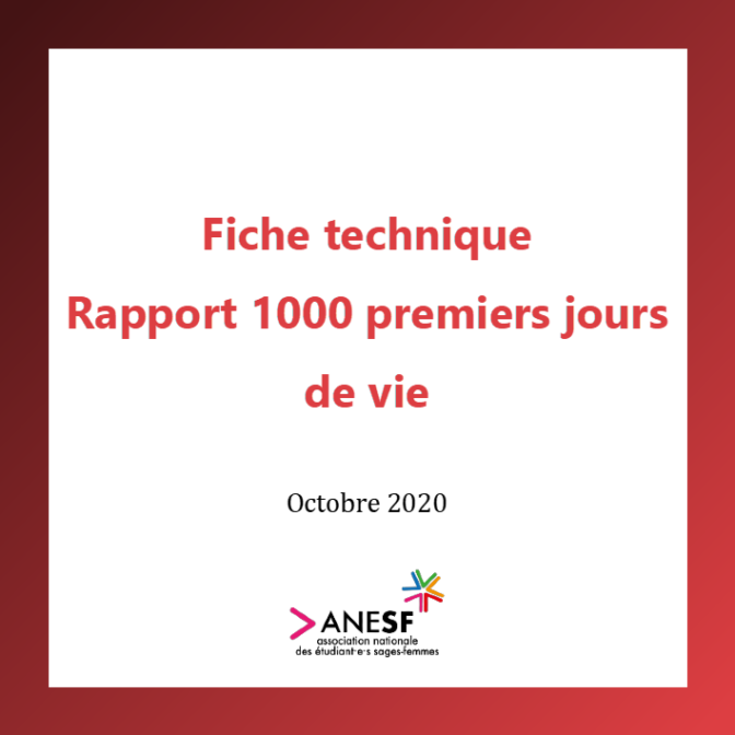 Fiche Technique Rapport Des Premiers Jours De Vie Anesf