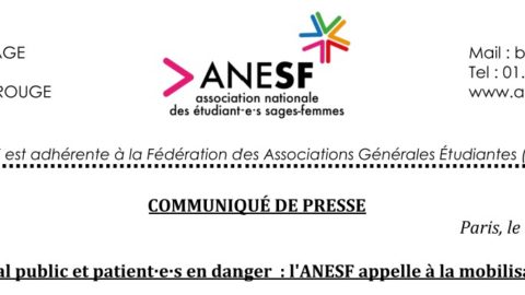 Communiqué de Presse – Hôpital public et patient·e·s en danger : l’ANESF appelle à la mobilisation