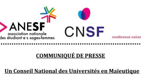 Communiqué de Presse – Un Conseil National des Universités de Maïeutique