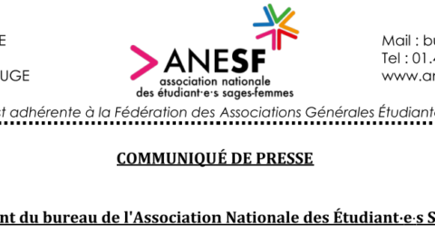 Communiqué de presse – Renouvellement du Bureau National de l’ANESF