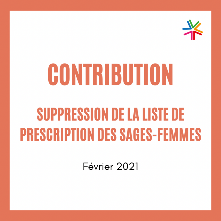 Contribution : Suppression de la liste de prescription des sages-femmes