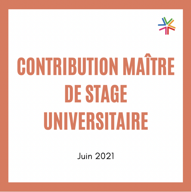 Contribution maître de stage universitaire