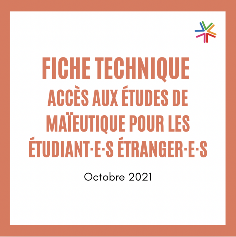 Fiche technique Accès aux études de maïeutique pour les étudiant·e·s étranger·e·s