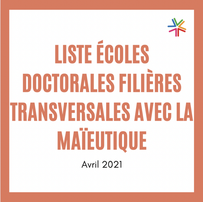 Liste écoles doctorales Filières transversales avec la maïeutique