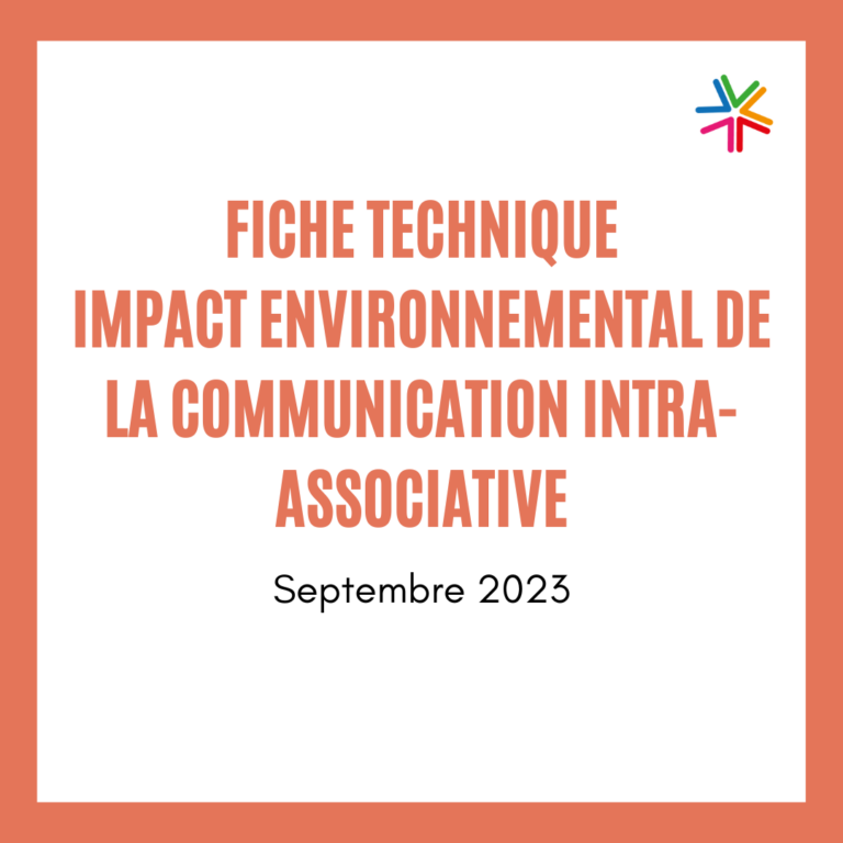 Fiche technique – Impact environnemental de la communication intra-associative