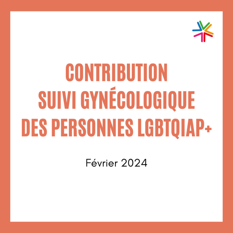 Contribution – Suivi gynécologique des personnes LGBTQIAP+