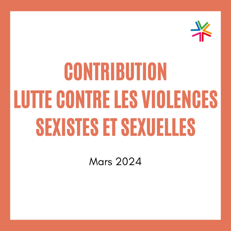 Contribution – Lutte contre les violences sexistes et sexuelles