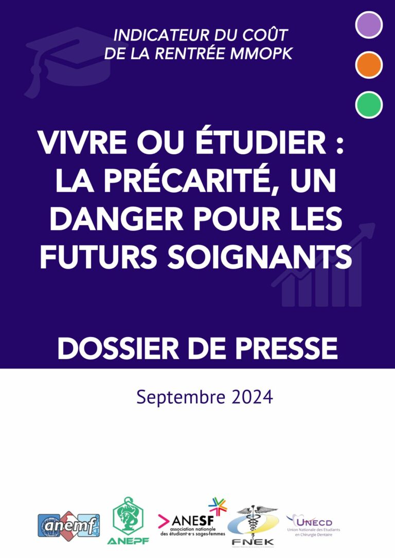 Dossier de presse – Indicateur du coût de la rentrée PASS/LAS 2024