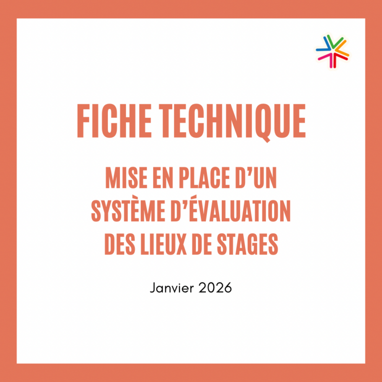 Fiche technique – Mise en place d’un système d’évaluation des lieux de stages