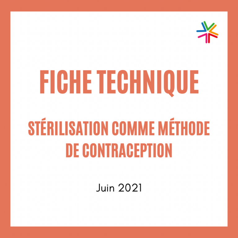 Fiche technique – Stérilisation comme méthode de contraception