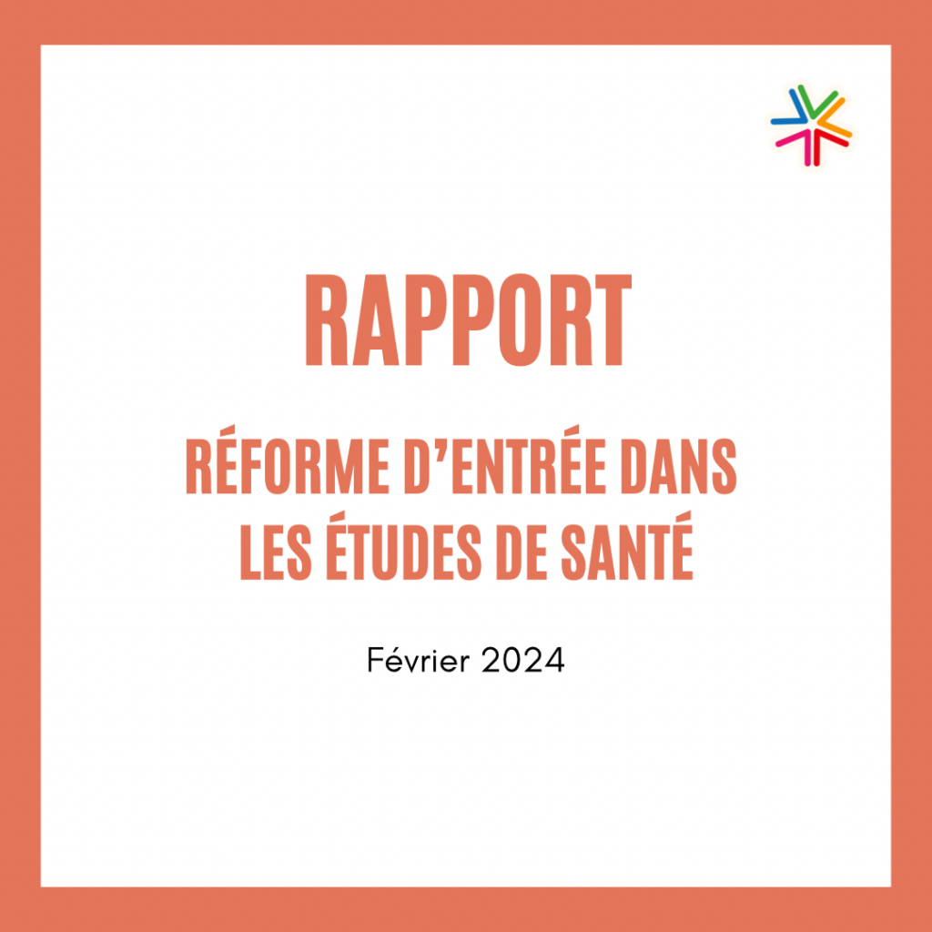 Rapport - Réforme d’entrée dans les études de santé