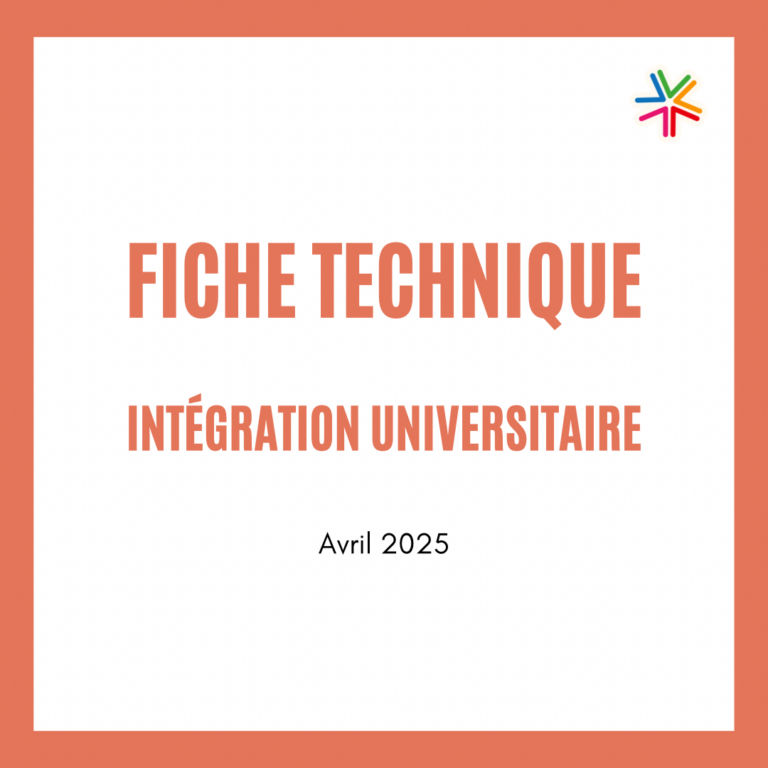 Fiche technique – Intégration universitaire