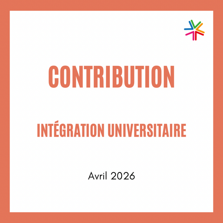 Contribution – Intégration universitaire