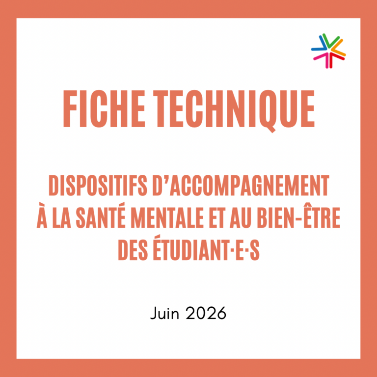 Fiche technique – Dispositif d’accompagnement à la santé mentale et au bien-être des étudiant·e·s